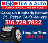 GK Tire and Auto Tall Sponsorship Banner